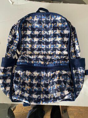 Lesportsac autumn tweed  Route Backpack Double Compartment